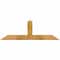 Ekena Millwork Portland Rough Sawn Timber Gable Bracket, Western Red Cedar, 48"W x 16"H x 2"D x 4"F, 8/12 Pitch GBW048X16X0204POR00RWR - alternate 1